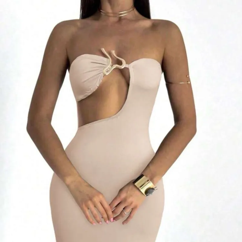 Vestido color beich 