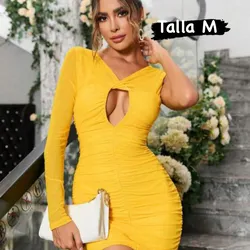 Vestido corto 1 hombro 