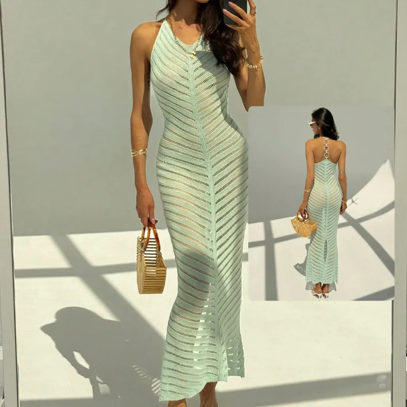 Vestido de punto playero
