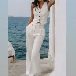 Cjnto chaleco y pantalón clásico 