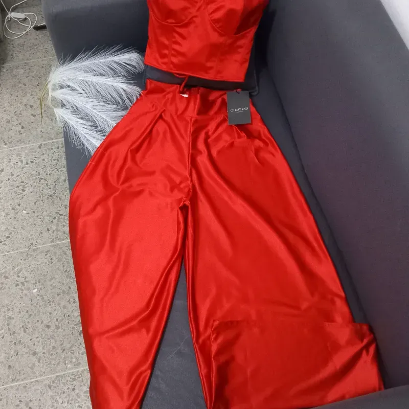 Cjnto elegante pantaloneta y bustier