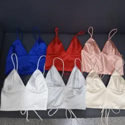 Crop top copa triangular 
