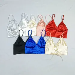 Crop top copa triangular 