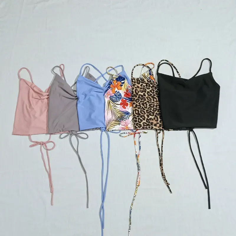 Top drapeado