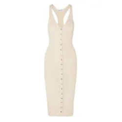 Vestido ajustado con botones