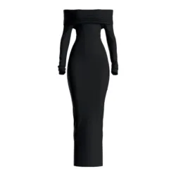 Vestido con escote barco
