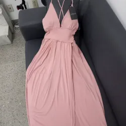 Vestido largo abertura