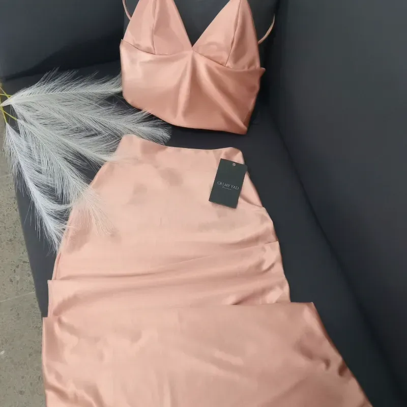 Cjnto saya larga elegante