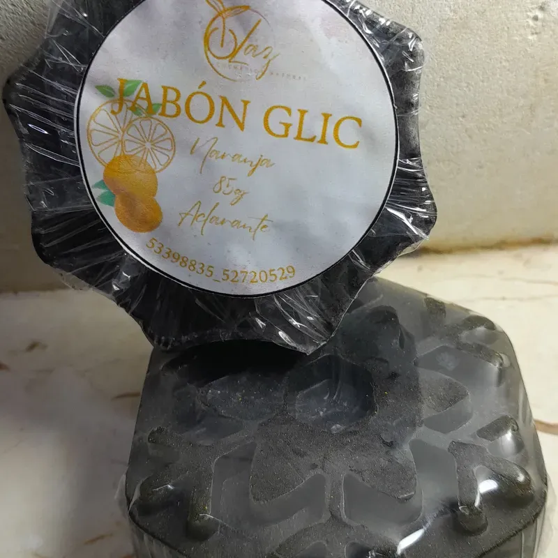 Jabón GLIC carbón y naranja 