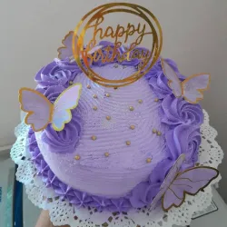 Cake de capuchino relleno de crema de limón 🍋 