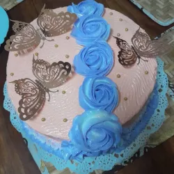 Cake de capuchino relleno de dulce de leche 🍯