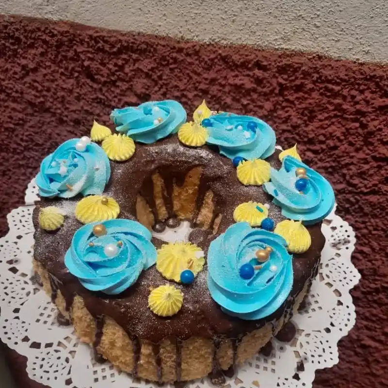 Roscon de capuchino con cubierta de 🍫