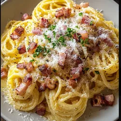 Espaguetis con Jamón 
