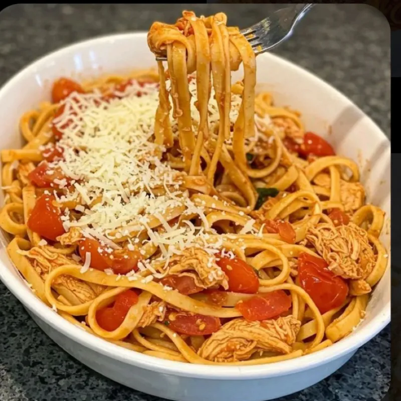Espaguetis con Jamón 