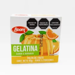 Gelatina sabor naranja