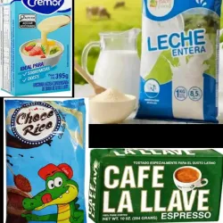 Combo leche en polvo ( azul ) chocolate, café la llave, leche condensada
