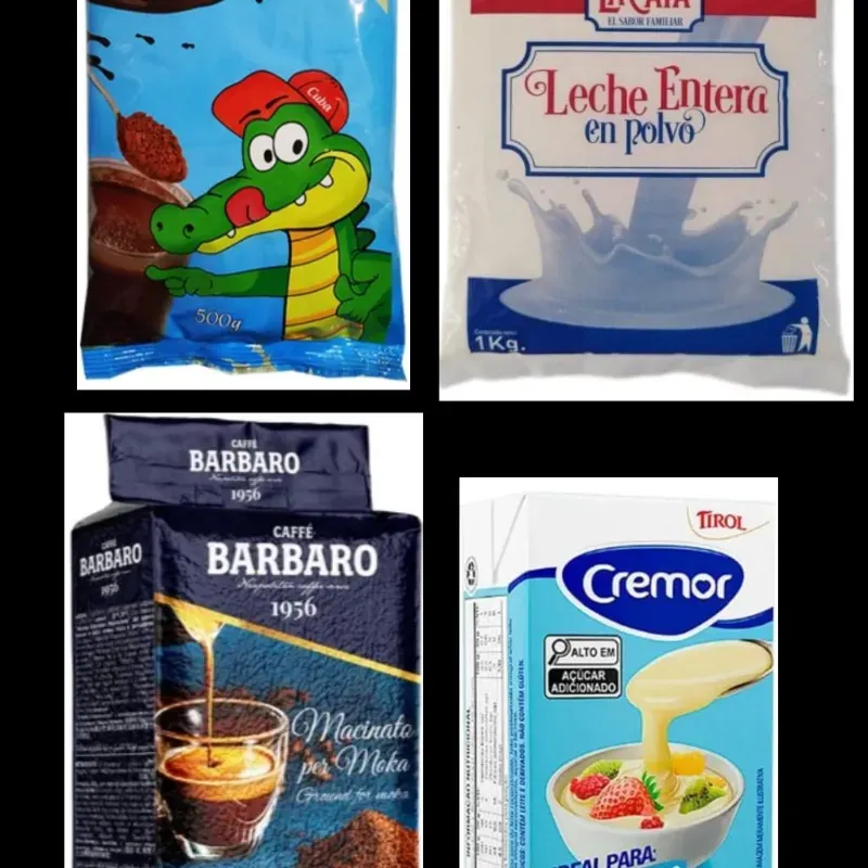 Combo leche en polvo ( blanca ) chocolate, café, leche condensada