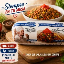 Picadillo mixto de pollo y cerdo 
