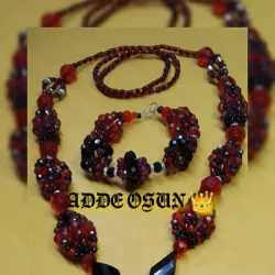 Juego Cabecero de Collar y Idde de Eleggua 