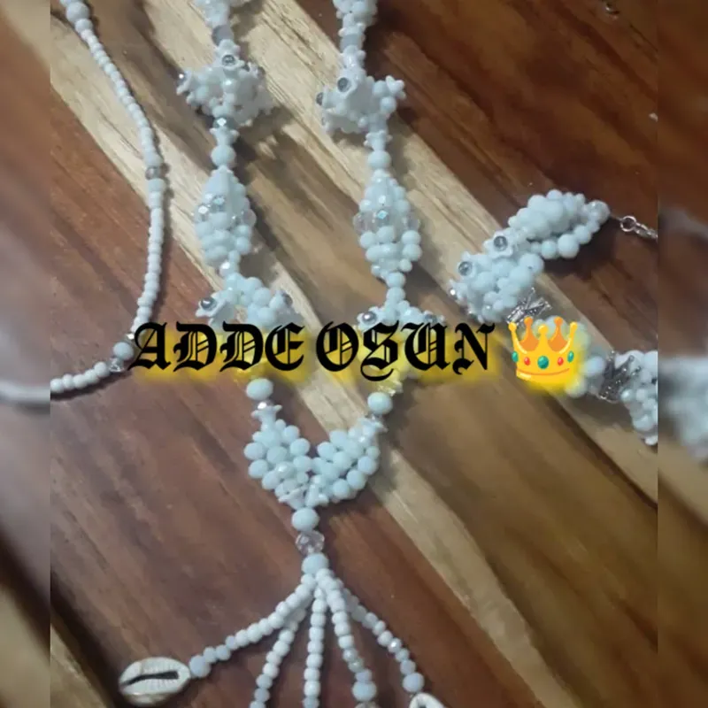 Juego Cabecero de Collar y Idde de Obatala 