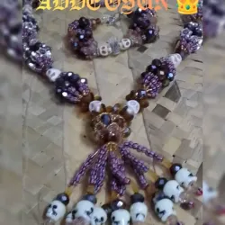 Juego Cabecero de Collar y Idde de Oyá 