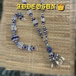 Juego Cabecero de Collar y Idde de yemayá 