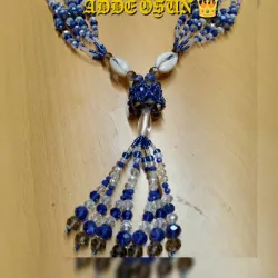 Juego cabecero de Collar y Idde de yemayá 