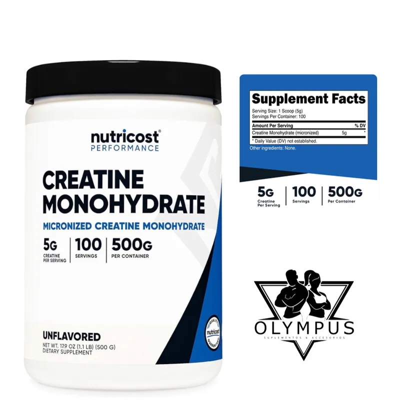 Creatina monohidratada Nutricost 
