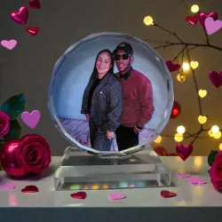 Circulo de cristal personalizado