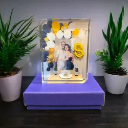 🧊Cristal Pétalo con Foto Personalizada