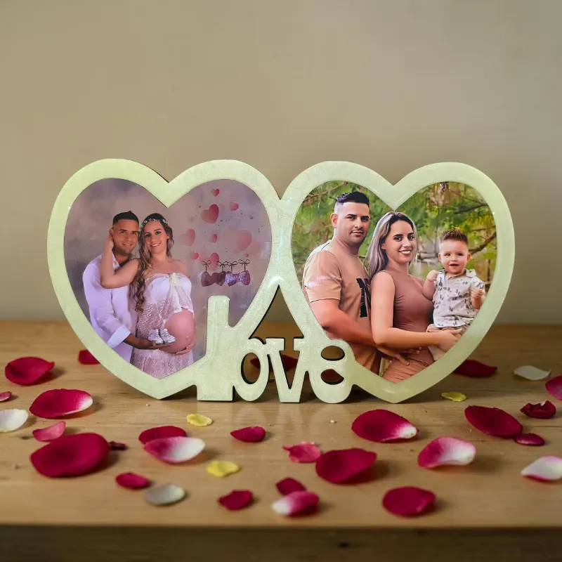 Cuadro Love de 2 Corazones