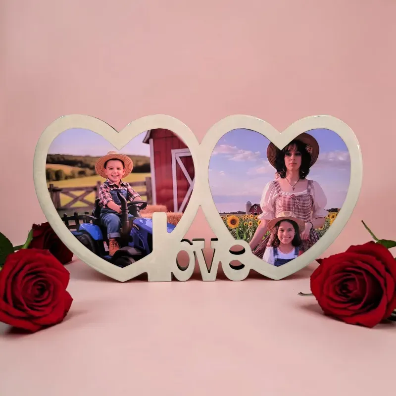 Cuadro Love de 2 Corazones