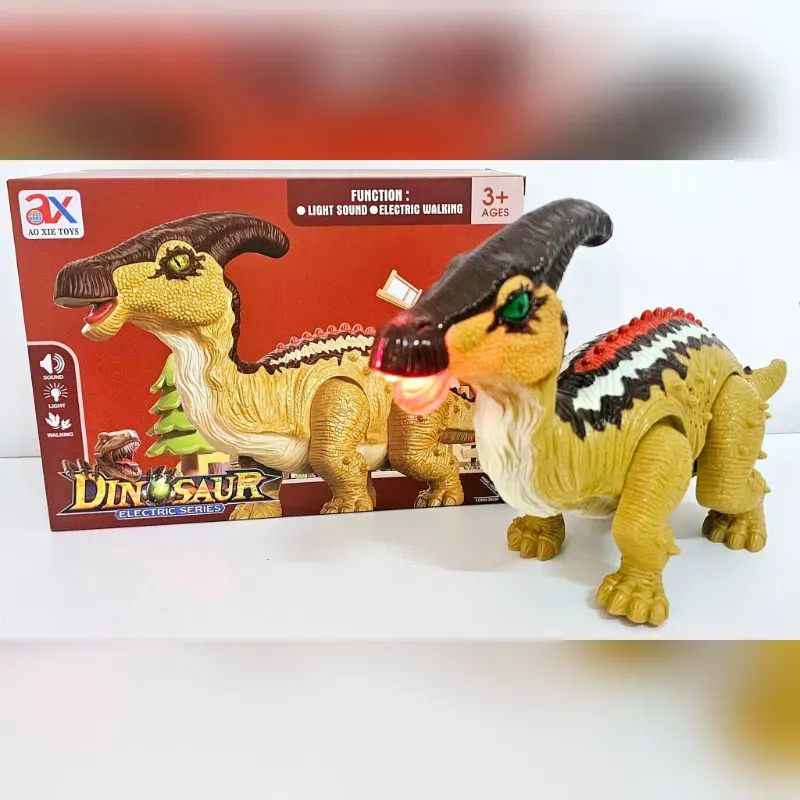 🦖 Dinosaurio Eléctrico con Luz y Sonido – Serie AO XIE TOYS