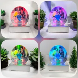 Lampara de cristal grande