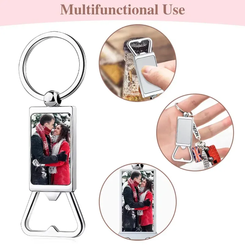 Llaveros metálicos con abridor