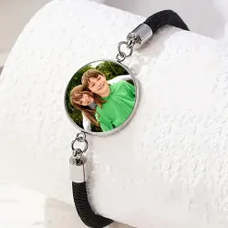 Manilla Negra con Esfera de Silicona