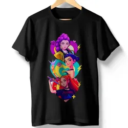 Pullover Huntrix – Vertical Power Trio (KPOP Demon Hunters)