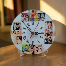 Reloj de Cristal Redondo 