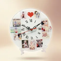 Reloj de Cristal Redondo 