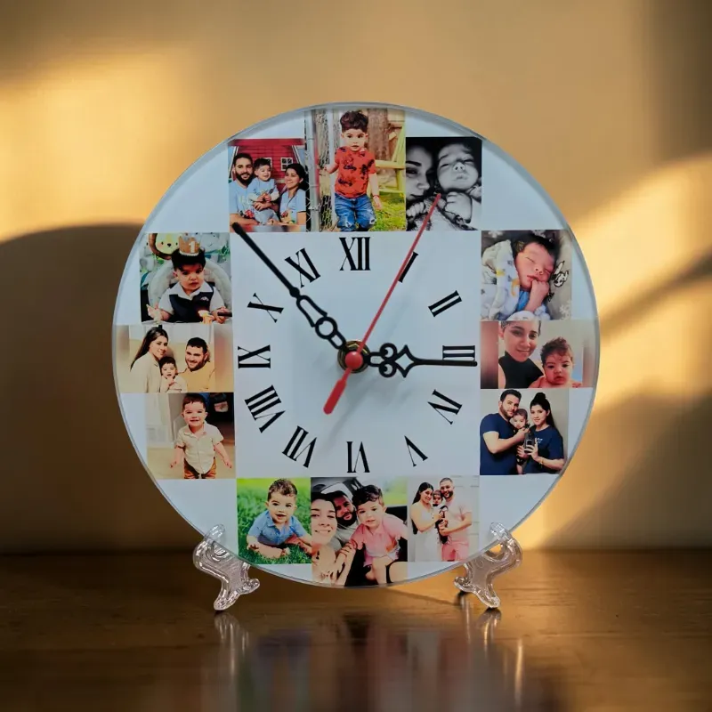 Reloj de Cristal Redondo
