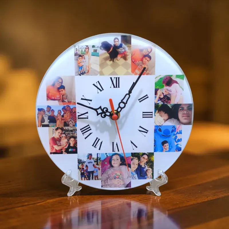 Reloj de Cristal Redondo