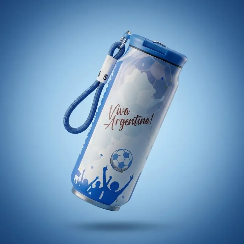 🇦🇷 Termo Tipo Lata Argentina – Diseño Deportivo Premium