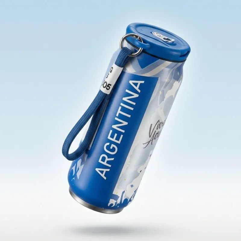 🇦🇷 Termo Tipo Lata Argentina – Diseño Deportivo Premium