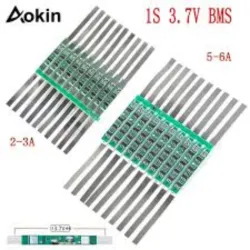 BMS 1S 3.7 V – Protección para Baterías de Litio 2–3 A / 5–6 A
