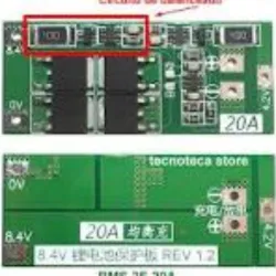 BMS 2S 20A – Protección para Baterías de Litio 7,4 V / 8,4 V