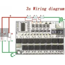 BMS 3S 12 V 100 A – Protección para Baterías de Litio de Alta Corriente