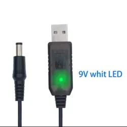 🔌 Cable Convertidor USB a 9V con Conector DC – Alimentación para Electrónica y Proyectos