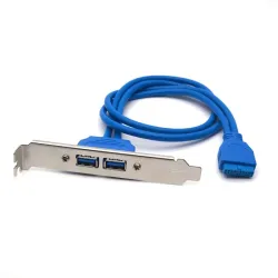 Cable interno USB 3.0 a panel trasero con 2 puertos – Expansión para PC de escritorio