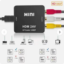 Convertidor HDMI a RCA – Adaptador AV HDMI a Video Compuesto con Audio