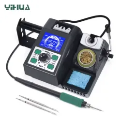Estación de soldadura digital YIHUA con control de temperatura y soporte – Reparación electrónica